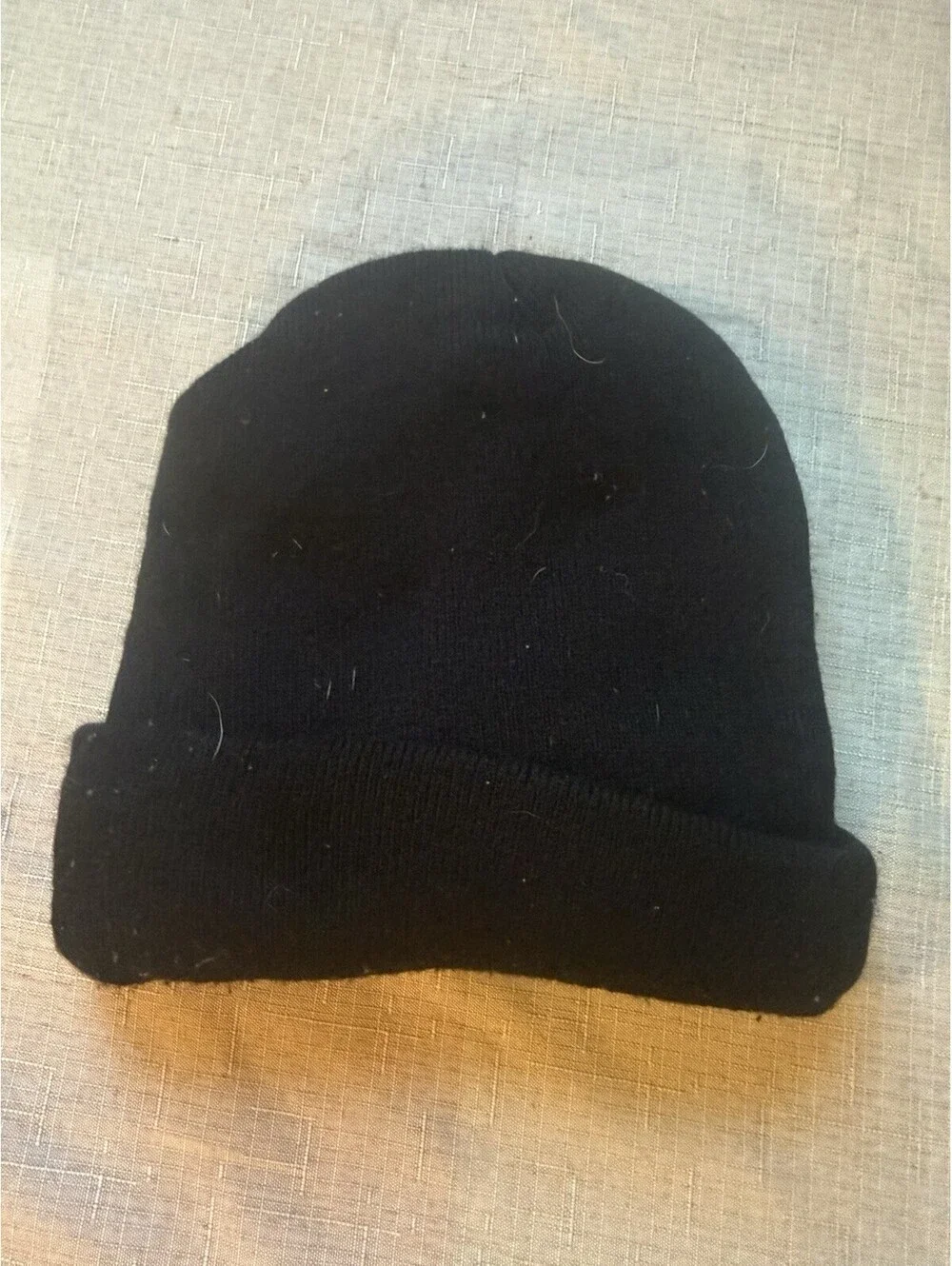 Mossy Oak Black Fleece Lined Knit Beanie Hat Cap Camo Logo